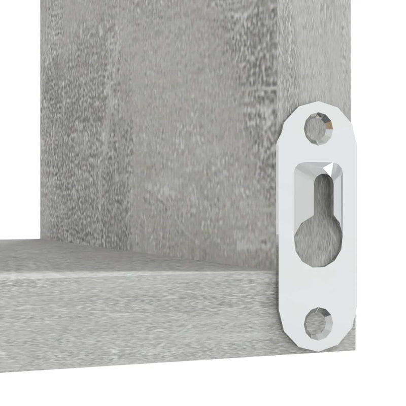 Wall Corner Shelves 2 pcs Concrete Grey 40x40x50 cm Engineered Wood Payday Deals