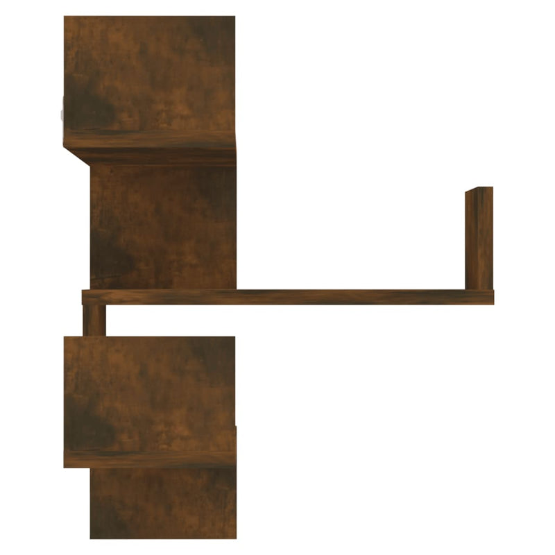 Wall Corner Shelves 2 pcs Smoked Oak 40x40x50 cm Engineered Wood Payday Deals