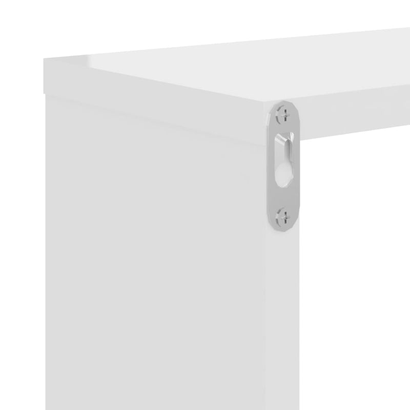 Wall Cube Shelves 2 pcs High Gloss White 26x15x26 cm Payday Deals