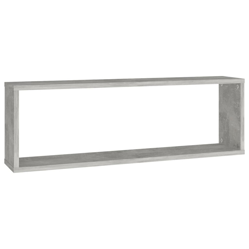Wall Cube Shelves 4 pcs Concrete Grey 80x15x26.5 cm Engineered Wood Payday Deals