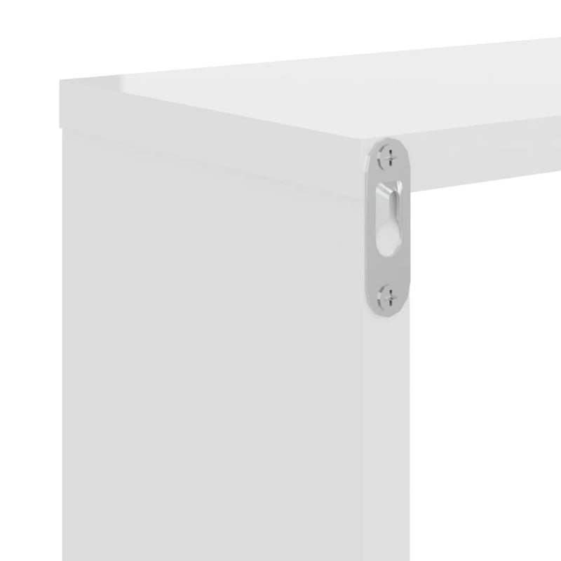 Wall Cube Shelves 4 pcs High Gloss White 26x15x26 cm Payday Deals
