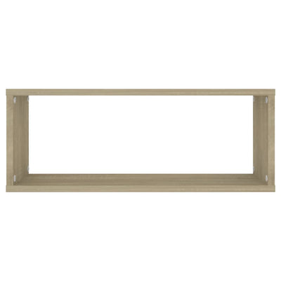 Wall Cube Shelves 4 pcs Sonoma Oak 60x15x23 cm Engineered Wood Payday Deals
