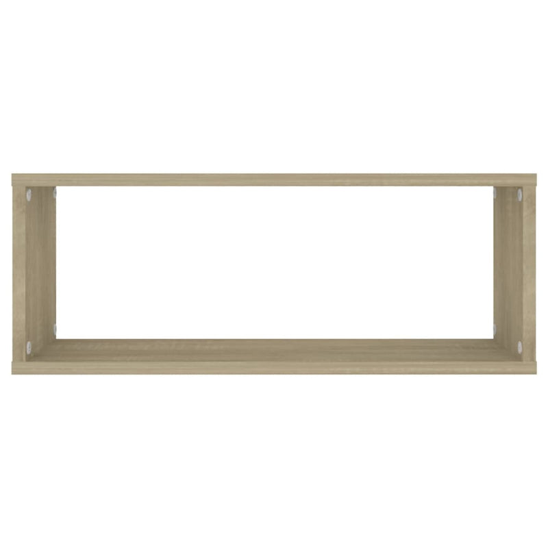 Wall Cube Shelves 4 pcs Sonoma Oak 60x15x23 cm Engineered Wood Payday Deals