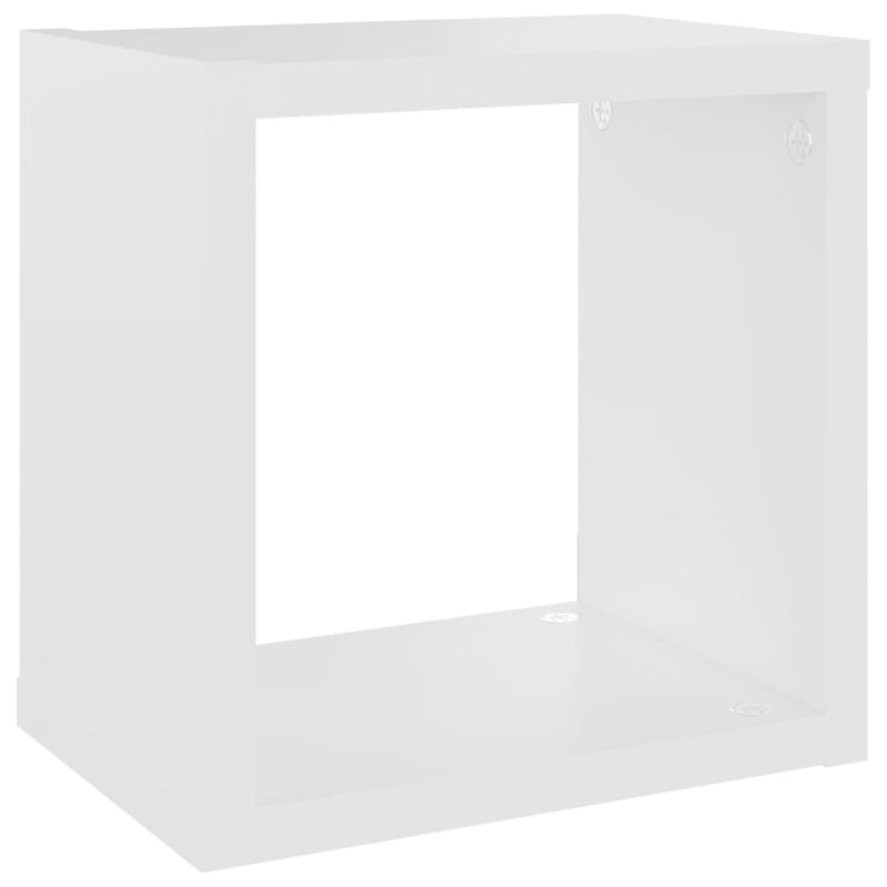 Wall Cube Shelves 4 pcs White 22x15x22 cm Payday Deals