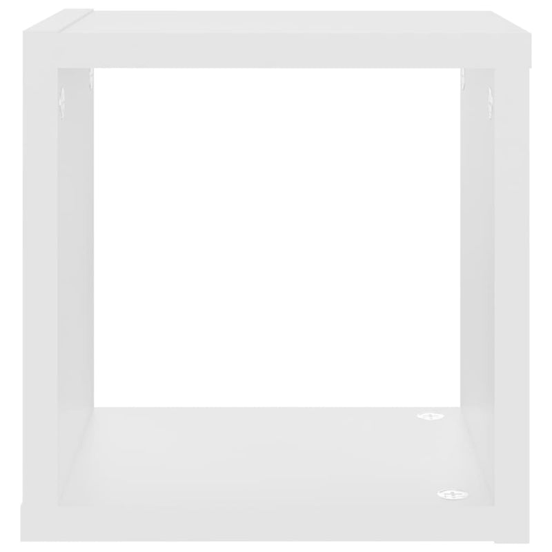Wall Cube Shelves 4 pcs White 22x15x22 cm Payday Deals