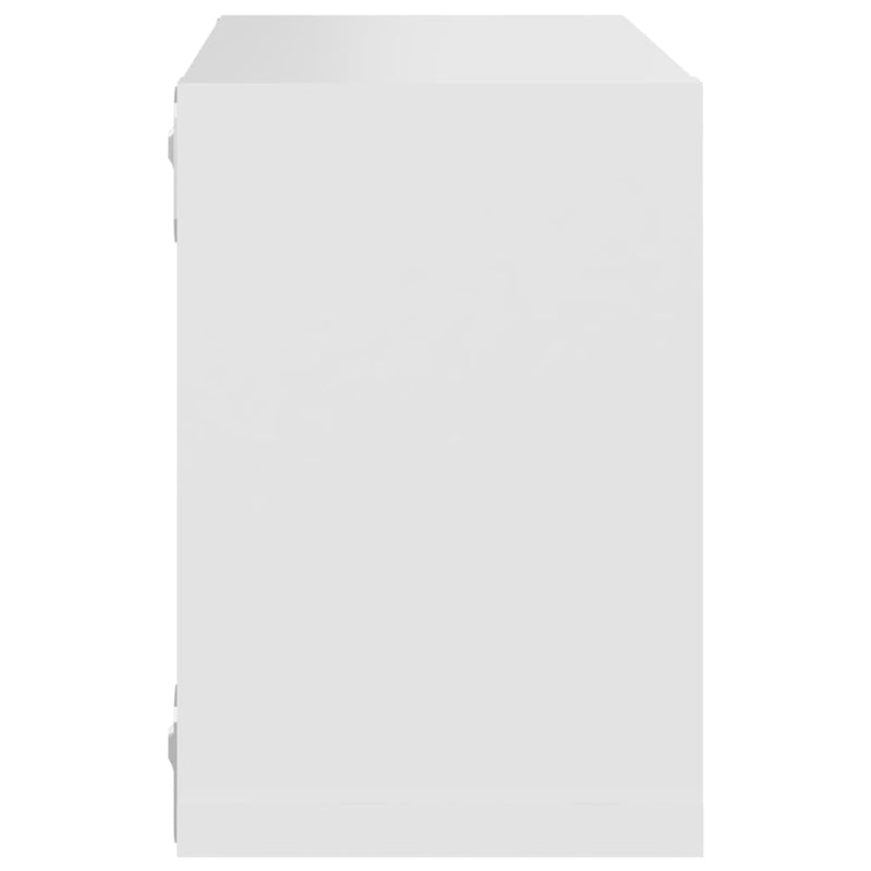 Wall Cube Shelves 4 pcs White 22x15x22 cm Payday Deals
