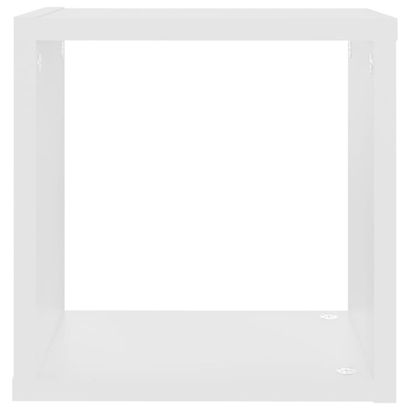 Wall Cube Shelves 4 pcs White 26x15x26 cm Payday Deals