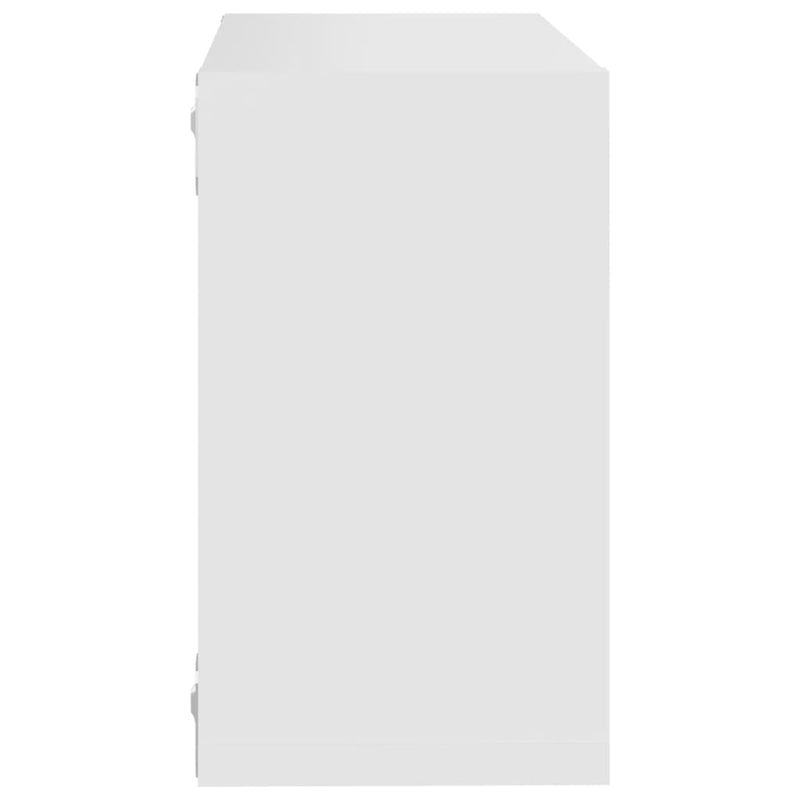 Wall Cube Shelves 4 pcs White 26x15x26 cm Payday Deals