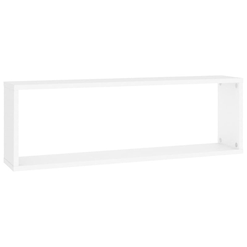 Wall Cube Shelves 4 pcs White 80x15x26.5 cm Engineered Wood Payday Deals