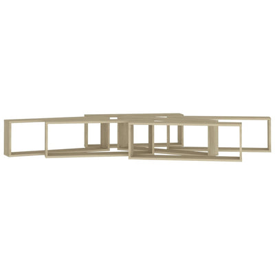 Wall Cube Shelves 6 pcs Sonoma Oak 80x15x26.5 cm Engineered Wood Payday Deals