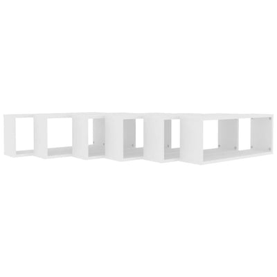 Wall Cube Shelves 6 pcs White 60x15x23 cm Engineered Wood Payday Deals