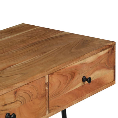 Wall Desk 90x40x170 cm Solid Acacia Wood Payday Deals