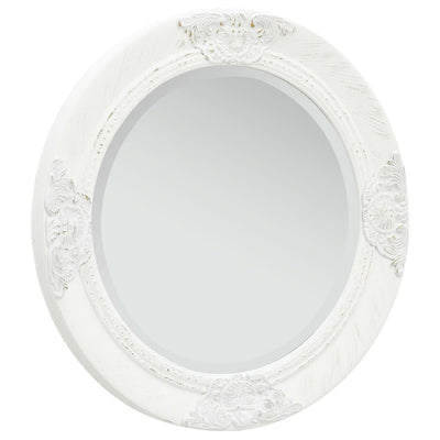 Wall Mirror Baroque Style 50 cm White Payday Deals