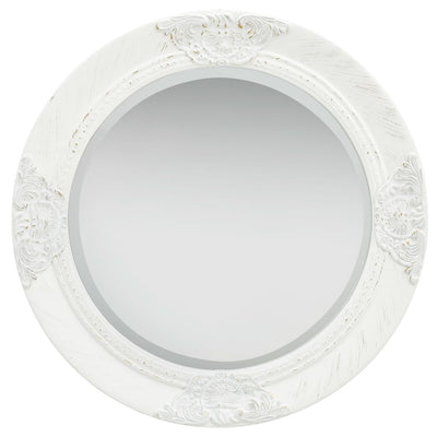 Wall Mirror Baroque Style 50 cm White Payday Deals