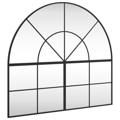 Wall Mirror Black 100x90 cm Arch Iron Payday Deals