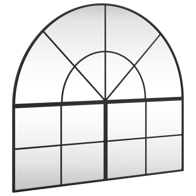 Wall Mirror Black 100x90 cm Arch Iron Payday Deals