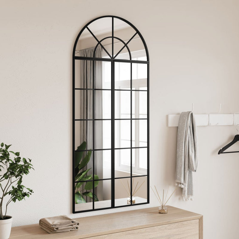 Wall Mirror Black 60x130 cm Arch Iron Payday Deals