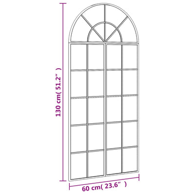 Wall Mirror Black 60x130 cm Arch Iron Payday Deals