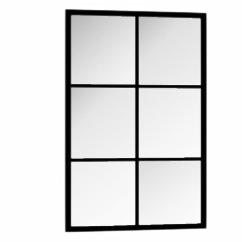 Wall Mirror Black 60x40 cm Metal Payday Deals
