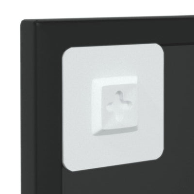 Wall Mirror Black 60x40 cm Metal Payday Deals