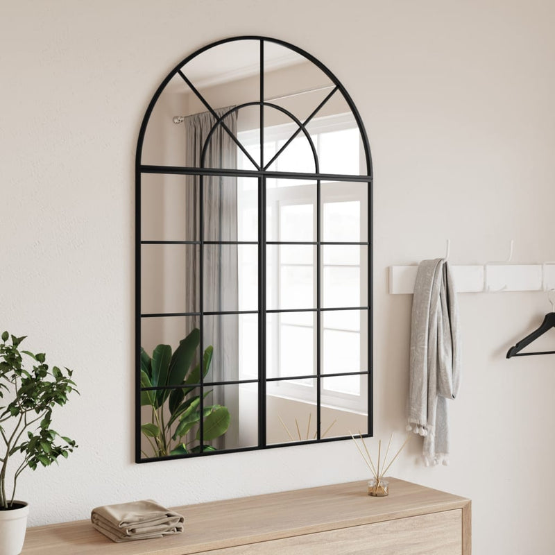 Wall Mirror Black 80x120 cm Arch Iron Payday Deals