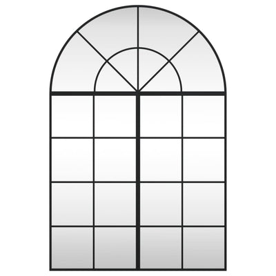 Wall Mirror Black 80x120 cm Arch Iron Payday Deals