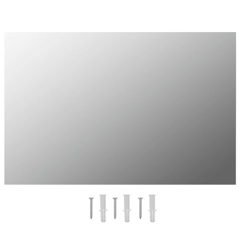 Wall Mirrors 2 pcs 60x40 cm Rectangular Glass Payday Deals