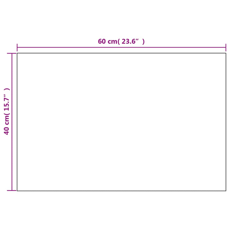Wall Mirrors 2 pcs 60x40 cm Rectangular Glass Payday Deals