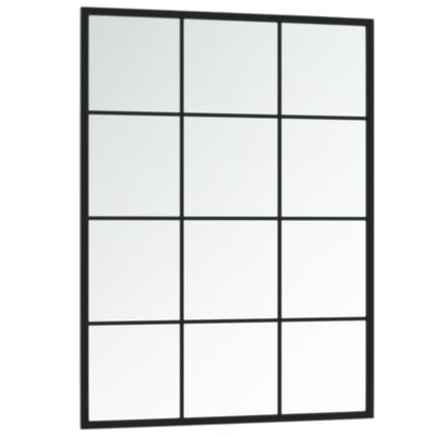 Wall Mirrors 2 pcs Black 80x60 cm Metal Payday Deals