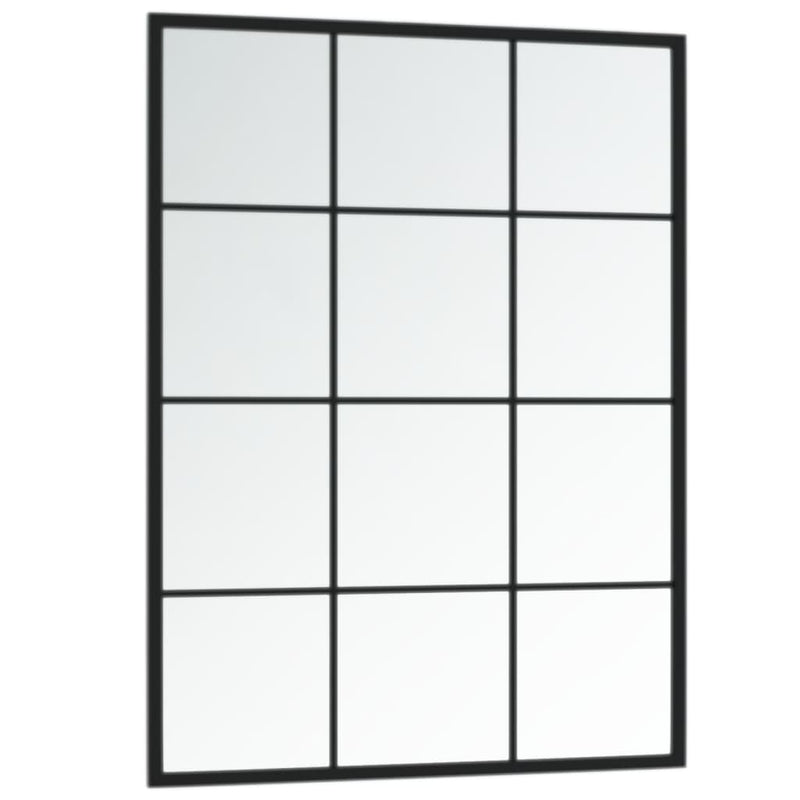 Wall Mirrors 2 pcs Black 80x60 cm Metal Payday Deals