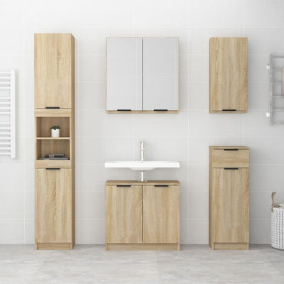 Wall-mounted Bathroom Cabinet Sonoma Oak 32x20x67 cm Payday Deals