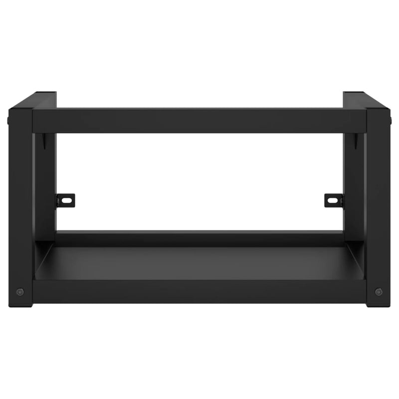 Wall-mounted Bathroom Washbasin Frame Black 40x38x31 cm Iron Payday Deals