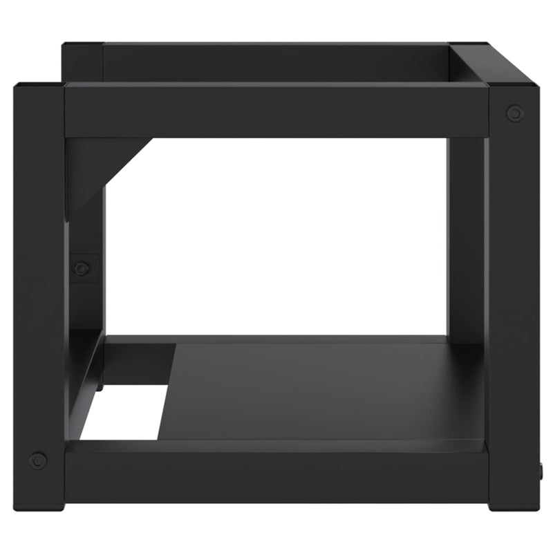 Wall-mounted Bathroom Washbasin Frame Black 40x38x31 cm Iron Payday Deals