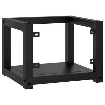 Wall-mounted Bathroom Washbasin Frame Black 40x38x31 cm Iron Payday Deals