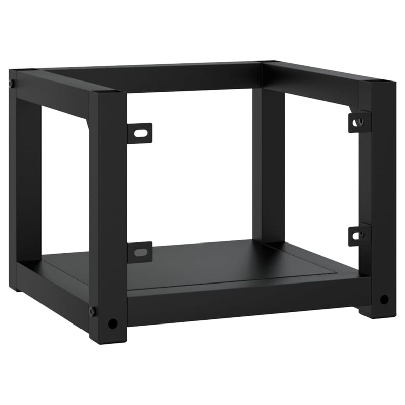 Wall-mounted Bathroom Washbasin Frame Black 40x38x31 cm Iron Payday Deals