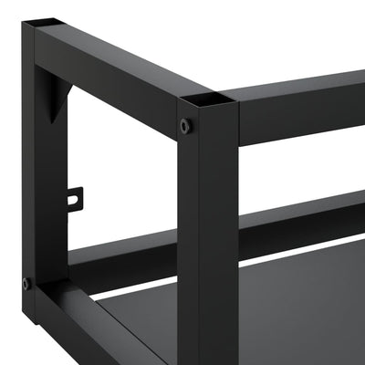Wall-mounted Bathroom Washbasin Frame Black 40x38x31 cm Iron Payday Deals