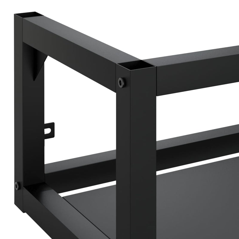 Wall-mounted Bathroom Washbasin Frame Black 40x38x31 cm Iron Payday Deals