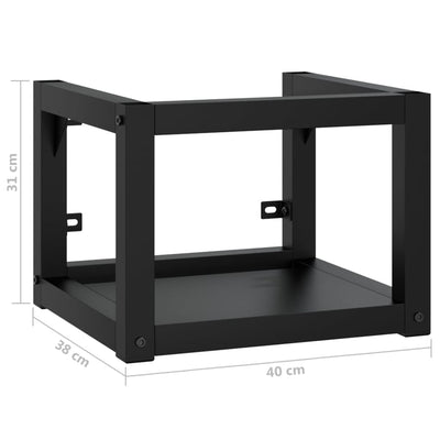 Wall-mounted Bathroom Washbasin Frame Black 40x38x31 cm Iron Payday Deals