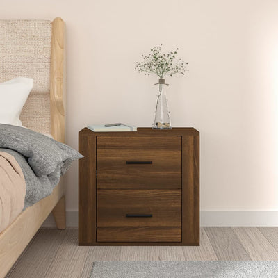 Wall-mounted Bedside Cabinet Brown Oak 50x36x47 cm Payday Deals