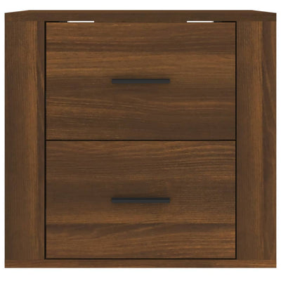 Wall-mounted Bedside Cabinet Brown Oak 50x36x47 cm Payday Deals