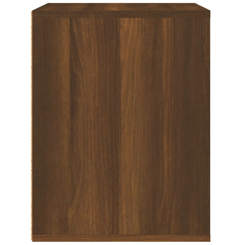 Wall-mounted Bedside Cabinet Brown Oak 50x36x47 cm Payday Deals