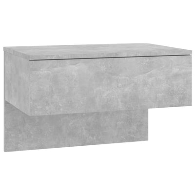 Wall-mounted Bedside Cabinet Concrete Grey Payday Deals