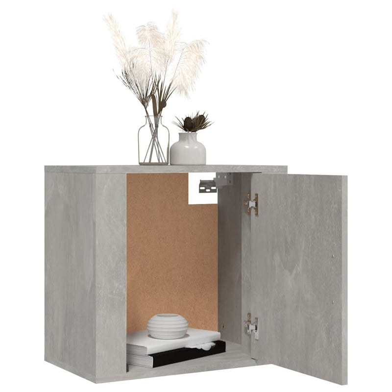 Wall-mounted Bedside Cabinet Concrete Grey 50x30x47 cm Payday Deals