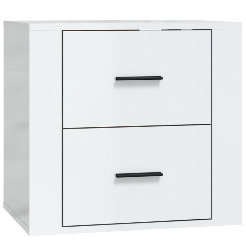 Wall-mounted Bedside Cabinet High Gloss White 50x36x47 cm Payday Deals