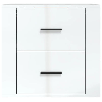 Wall-mounted Bedside Cabinet High Gloss White 50x36x47 cm Payday Deals