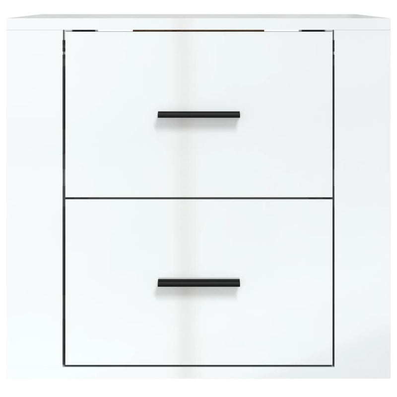 Wall-mounted Bedside Cabinet High Gloss White 50x36x47 cm Payday Deals