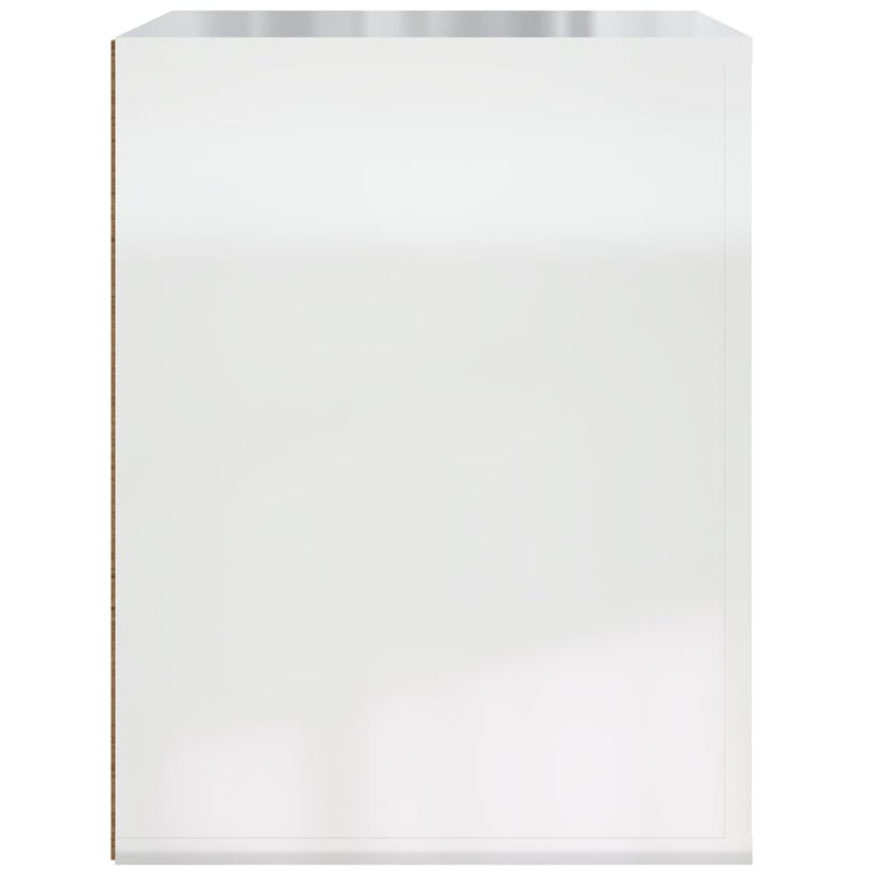 Wall-mounted Bedside Cabinet High Gloss White 50x36x47 cm Payday Deals