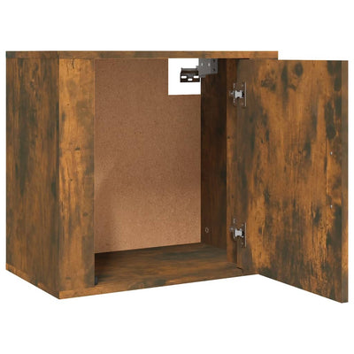 Wall-mounted Bedside Cabinet Smoked Oak 50x30x47 cm Payday Deals