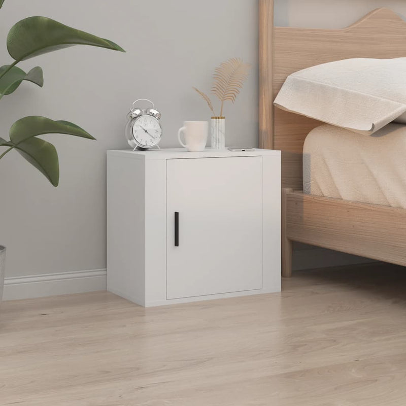 Wall-mounted Bedside Cabinet White 50x30x47 cm Payday Deals