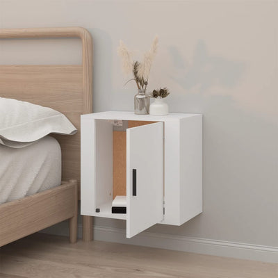 Wall-mounted Bedside Cabinet White 50x30x47 cm Payday Deals